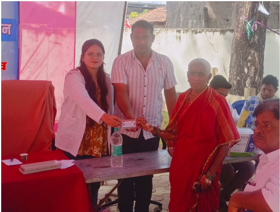 आसरल्ली येथे तिन दिवसीय आरोग्य शिबीरात 200 आयुष्यमान भारत कार्ड वितरित केले